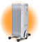 Johannson Radiatore ad Olio Basso Consumo 1500 Watt | Mobile 7 Elementi | Riscaldamento Elettrico Protezione Surriscaldamento | Radiatore Elettrico | Riscaldatore Elettrico 3 Livelli | con Termostato