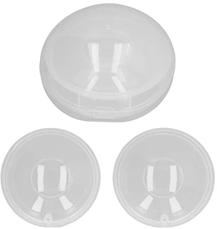 Coquille de Poitrine 2 Pièces, Tasse D'allaitement en Silicone Nettoyée Réutilisable, avec une Prise en Haut, avec Boîte de Rangement, pour les Mères