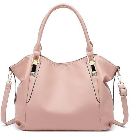 Miss Lulu Sac à main hobo pour les cours femmes, Sac fourre-tout en Simili Cuir PU, léger avec Bandoulière pour les cours, le travail et l'usage quotidien