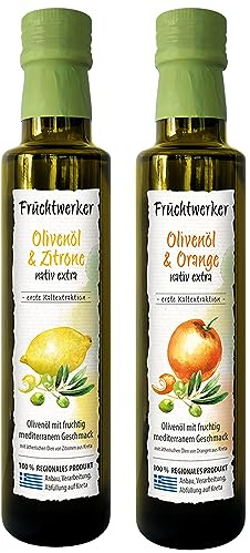 Fruchtwerker 2er Mix aus Olivenöl & Orange/Olivenöl & Zitrone
