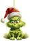 Grinch Weihnachtsdekorationen, Grinch Hängende Ornament, Weihnachtsbaumschmuck, Anhänger, Lustige Kunstharz, Grüne Grinch, Weihnachtsdekoration Für Zuhause, Urlaub, Party (GG)