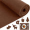 Gohytal Filz Meterware Filzrolle Filzstoff 30cm x 250cm x 3mm, Dekofilz Taschenfilz Filzstoff für Filz tischläufer DIY Handwerken Dekoration Aufbewahrungstasche zum Basteln (Dunkelbraun)