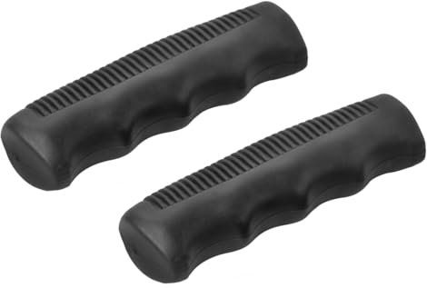 FabaCare Komfort Rollatoren Handgriffe, ergonomisch geformt, Gummihandgriffe, Rollatorengriff, Rollatorenhalter, Rechts und Links, Handfasser für Mobilitätshilfe, Puffer, 110x22 mm, ein Paar GR-KS