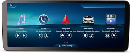 Erisin Qualcomm 12,3 Zoll 8-Kern 8GB+128GB Android 16 Autoradio Bluetooth GPS Navi für Mercedes C Klasse W205 GLC Klasse X253 NTG 5.0/5.1/5.2 System IPS DAB+ CarPlay Android Auto DSP WiFi TPMS Canbus