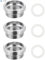 Wasserhahn Adapter 3 Stück Adapter Wasserhahn M22 Bis M18 Wird mit 3 Dichtungsstücken Geliefert Geeignet für Küchenarmaturen Wassersparender Wasserfilterschlauch Silikondichtung