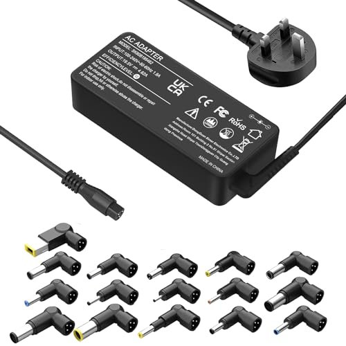 90W Universal Laptop Charger with 16 Tips AC Power Adapter Compatible with HP Dell Len-ovo Acer Asus IBM Samsung Toshiba Sony Gateway Notebook Ultrabook Chromebook Laptop