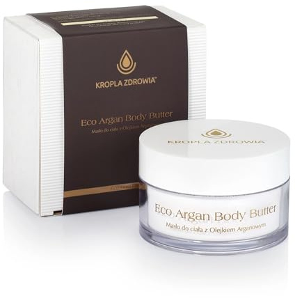 PHARMEDIS ECO GOLD LINE Arganöl Körperbutter Bodybutter - SHEA Körpercreme Maske - Hautpflege Körperlotion Trockene Haut - Skin Body Superfood - Argan Oil & Shea Butter Lotion 200g