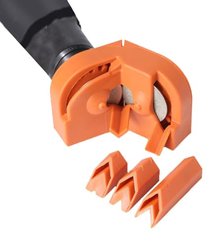Drill Bit Sharpener，Drill Bit Sharpener for All Bits，Multipurpose Drill Bit Grinding Sharpener for High-Speed Steel, Masonry, Carbide, Cobalt & Tin-Coated Drill Bits（Orange）