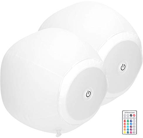 Luces Flotantes para Piscina Solares, Luces Flotantes para Piscina, Compatible con Control Remoto para Decoración de Piscinas, Exteriores, Interiores, Césped, Playa, Paisaje,