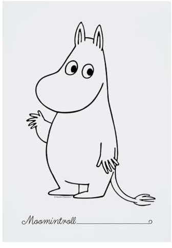 Moomin Moomintroll Waving A4 Druck Poster Wandkunst