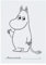 Moomin Moomintroll Waving A4 Druck Poster Wandkunst