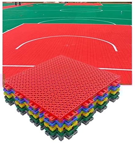 Modular Interlocking Outdoor Basketball Court Flooring Tiles Durable Non slip and Comfortable 30.4CM Floor Tiles
