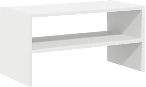 vidaXL Schuhregal Stapelbar Weiß 60x30x30,5 cm, Schuhaufbewahrung, Schuhorganizer, Schuhständer, Schuhschrank, Schuhablage, Flurregal