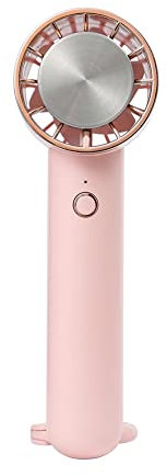 Hapday Ventilador de Mano PortáTil 2000MAh BateríA USB Recargable Semiconductor RefrigeracióN RefrigeracióN Ventilador de Mano para Summer-Rosado