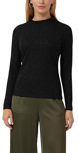 s.Oliver Leicht glänzendes Jacquard-Shirt
