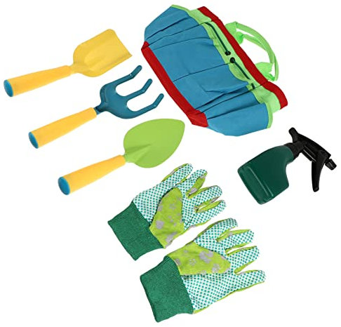 Supvox 1Satz Mini Gartenwerkzeugset Für Teiliges Mit Harke Gießkanne Und Handschuhen Für Kleine Im Innen Und Außenbereich
