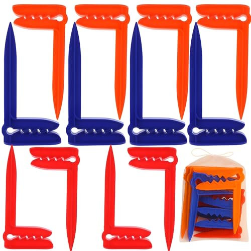 12 Pinzas Toalla Playa Arena - Piquetas para Toallas de Playa - Pinchos para Fijar Manta Camping - Accesorios de Playa - Pinza para Sujetar Toallas - Pinzas para Manta de Acampada - Beach Towel Clips