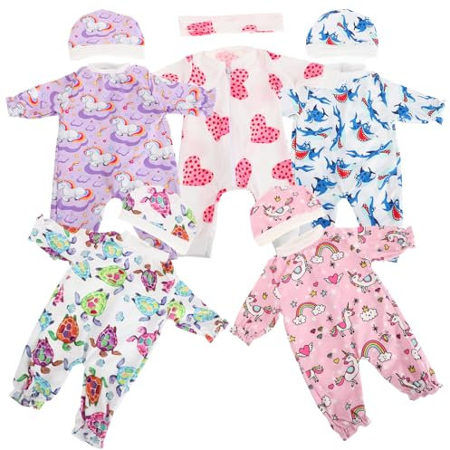 TOYANDONA 5 Sätze Puppenkleidung Puppe anziehen Puppenzubehör-Spielset Puppensachen Babypuppe mit Kleidung Mini-Puppen Babypuppen -Outfits Babypuppen-Outfit Puppenzubehör für Jungen Stoff