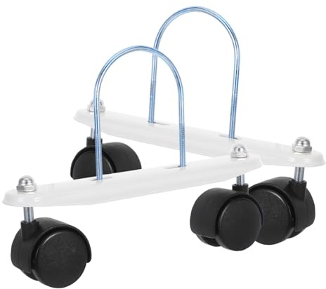 Didiseaon Heater Base Support Brackets with Swivel Casters Universal Mobile Pulley Replacement Parts for Oil Filled Radiator and Patio Gas Heater Stable U Shaped Support 1 Pair