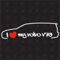 speedwerk-motorwear I Love My V70 Kombi - Sticker Compatible with Volvo - Construction Year 2007