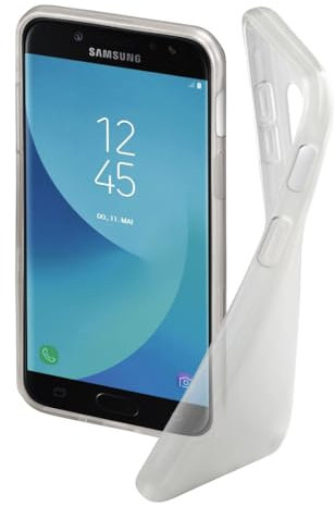 Hama Schutzhülle Crystal Clear (für Samsung Galaxy J5 (2017), TPU Termoplastik (Put), kompatibel mit kabellosem Laden, transparent