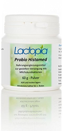 Probio Histamed bio Pulver mit Milchsäurebakterien und Bifidobakterien – 60 g Pulver mit Ballaststoff – vegan, laktosefrei, glutenfrei, frei von Fruktose, künstlichen Aromen und Konservierungsstoffen