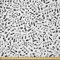 ABAKUHAUS Schwarz und weiß Stoff als Meterware, Hinweise und Chord, Microfaser Stoff für Dekoratives Basteln, 1M (230x100cm), Schwarz-Weiss