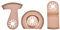 Lot de 3 Lames de Scie Oscillantes Courbées, Segmentées et Demi-Cercle en Carbure Cémenté - Forme en E, Idéales pour la Découpe de Carrelage et le Meulage de Briques