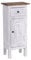 DESIGN DELIGHTS Holz FLURSCHRANK Plant 80 | 80x36x25cm (HxBxT), Mahagoni Recyclingholz | Shabby Chic Telefontisch | Farbe: 05 weiß-Natur