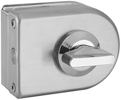 Nimoa Serrure de verrou de bouton de loquet de porte en acier inoxydable pour salle de bain d'hôtel à la maison Porte En Verre Verrou Salle De Bain - Compatible for porte en verre d'épaisseur 10 12 mm