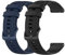 Yeejok Bracelet de montre en silicone de 22 mm compatible avec Fossil Gen 5E 44 mm/Gen 5 pour homme et femme 5e génération Julianna Smart Watch Bracelet de rechange à libération rapide Noir + Bleu