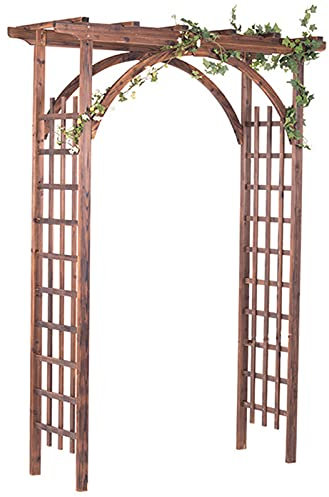 Rosenbogen Holz,Massivholz Gartenbogen,Gartenlaube Rosen Reben Stützgitterbogen,Torbogen Für Kletterpflanzen,Rankgitter Rankbogen,Spalier,Wetterbeständig Outdoor Außenbereich Pergola,160X45X216cm