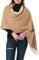 MEANBEAUTY Damen-Schal Doppelseite Kaschmir-Gefühl Schal warm Winter Pashmina Hochzeit Party Wickeltuch große Deckenschals-Beige+Kamel