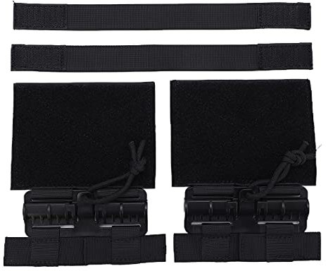 Alomejor 2 Stück Schnellverschluss-Kummerbund-Entfernungsschnalle Tragbares Nylon-Schnallen-Set(Schwarz)