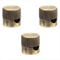 AMARCORDS - 3 Aluminium Deckenpins mit sichtbarer Kabelanpassung. Deckenbefestigung für Lampen und Aufhängungen. Farbe MESSING