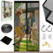 Magnetic Fly Screens for Doors - Heavy Duty Bugs Door Screen 110X220cm with Powerful Magnets and Full Frame Magic Tape, Fly Nets for Doors Without Drilling, Suitable for Patio Doors Balcony Bedroom