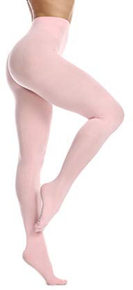 Frola Solo i collant da donna 80 denari, opachi, in microfibra, morbidi collant da donna, Colore: rosa., XXL-3XL Große Größen