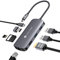 NOVOO USB C Hub 4K@60Hz USB C Docking Station HDMI 8-in-1 USB C Adapter Gigabit Ethernet mit 100W PD+Daten, SD/TF Kartenleser, 3 USB-A 3.0 Datenports,für MacBook Pro,MacBook Air und mehr Typ C Geräten