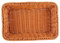 Canasta De Pan Tejida De Ratán De Imitación Rectangular Canasta De Almacenamiento De Frutas De Pan De Alimentos Cestas De Servicio De Alimentos De Mesa Bandejas Para Sala De Estar Familiar(XL)
