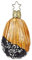 Christbaumschmuck Madeleine 7cm mundgeblasenes Glas handbemalt - Süßigkeiten zum Aufhängen Kupfer/Schokobraun - Weihnachtsbaum Anhänger - französisches Gebäck & Weihnachtsbaumschmuck