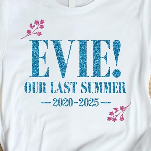 Mamma Mia Style Custom Name Leavers Iron on Decals | Personalised Leavers Iron-on Name Decal