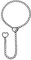 MILAKOO Y-förmige Halskette Damen Lariat Halskette Gothic Punk Emo Y2K Choker Einstellbar Herz Collier Accessoire für Kleid T-shirt
