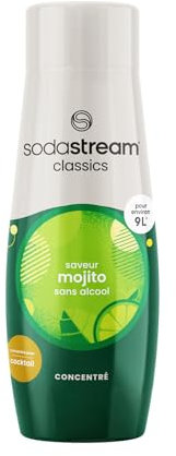 SodaStream Concentré Mojito Sans Alcool pour Machine à Eau Pétillante et Soda | Préparez jusqu'à 9 Litres de Mojito en Quelques Secondes, 440ml