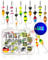 ANGELHERZ® Forellenköder - Twister Spoons Forelle | 12er Set mit 6x4g & 6x2.8g extrem fängige Forellen Köder in 12 UV aktiven Farben. EIN Angelköder zum Blinker Angeln, Spinner Angeln.