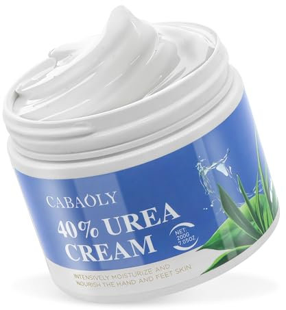Harnstoffcreme 40 Prozent, Harnstoff Fuß- und Handcreme für trockene, rissige Haut, 40 Prozent Harnstofflotion für Füße mit maximaler Stärke 200 Gramm