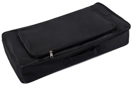 GREENADSCAPE Pedalboard-Aufbewahrungstasche Pedalboard-Gehäuse Reißverschluss-Organizer handtasche the tote bag Tragetasche für Pedalboards für Gitarren-Effektpedale Black