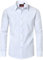DEMEANOR Chemises habillées pour homme à manches longues en coton sans repassage pour homme, Blanc, XXL