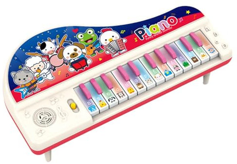 Piano de teclado para niños pequeños,Lindo juguete de piano de animales | juguetes de aprendizaje musicales electrónicos animales lindos para las niñas y los niños 3