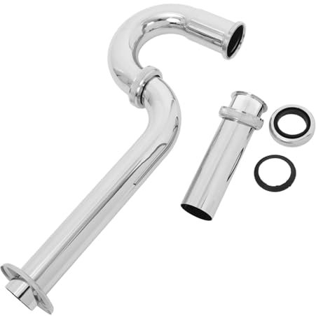 HOMOCONO Stainless Steel Sink Drain Pipe Replacement Kit U-Bend Wash Basin Sink Drain Assembly for Kitchen Plumbing