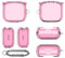 Earphone Case Protective Cover Case Sleeve Protection TPU Drop-proof for Anker Soundcore P30i Earbuds Case (Clear Pink)